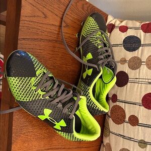 Under Armour soccer shoes -Neon Green and Black Sports Shoes